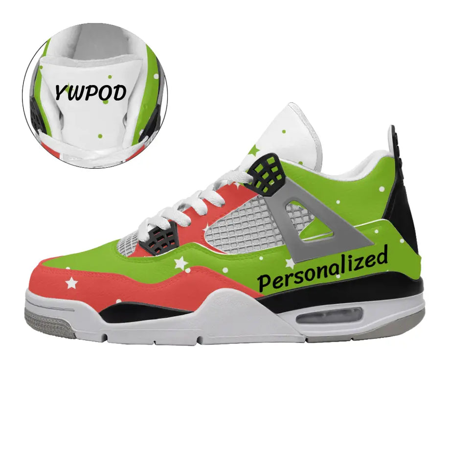 Custom AJ4 Shoes, Stars, Customized colors, Personalized name and logo, AJ4 Sneakers, AJ4-C009-001