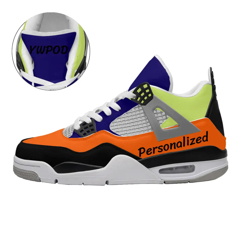 Custom AJ4 Shoes, Customized colors, Personalized name and logo, AJ4 Sneakers, AJ4-C03100-001